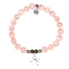 Pink Selenite Gemstone Bracelet with You Are A Gift Sterling Silver Charm