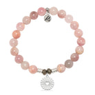 Prayers Collection: Madagascar Quartz Gemstone Bracelet with Prayers of Love Sterling Silver Charm