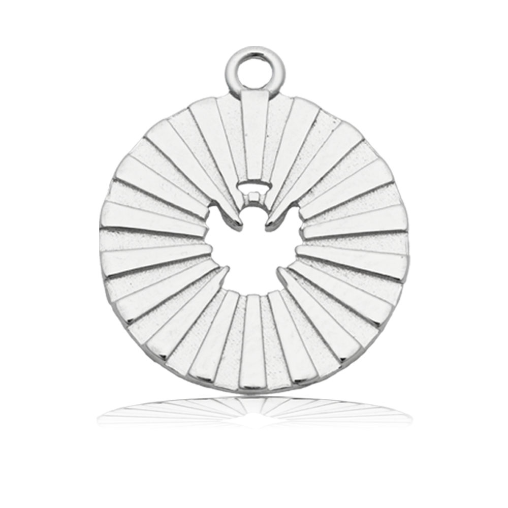 Prayers Collection: Pink Jade Gemstone Bracelet with Prayers of Angels Sterling Silver Charm