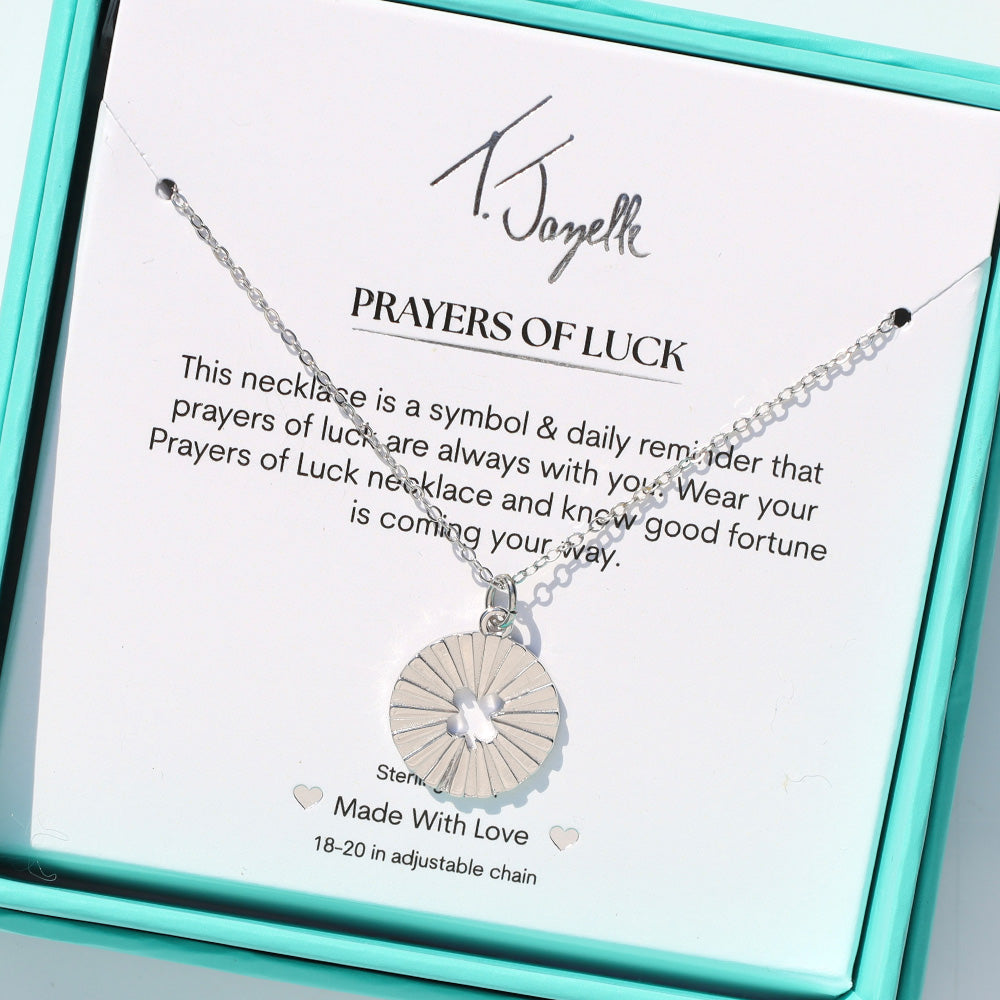 Prayers Collection: Prayers of Luck Sterling Silver Charm Necklace