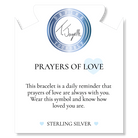 Prayers Collection: Sky Blue Jade Gemstone Bracelet with Prayers of Love Sterling Silver Charm