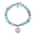 Prayers with Larimar Jasper Gemstone Bracelet
