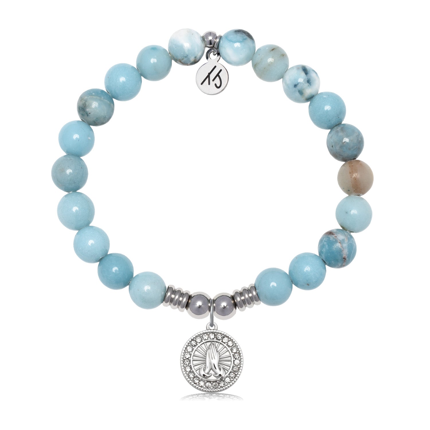 Prayers with Larimar Jasper Gemstone Bracelet