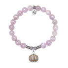 Pumpkin Charm with Kunzite Gemstone Bracelet