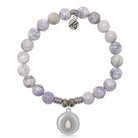 Purple Turquoise Gemstone Bracelet with You're One Of A Kind Sterling Silver Charm