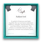 Radiant Soul Charm with Blue Turquoise Gemstone Bracelet