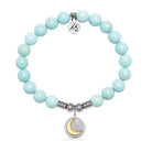 Radiant Soul Charm with Blue Turquoise Gemstone Bracelet