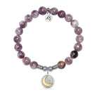 Radiant Soul Charm with Lepidolite Quartz Gemstone Bracelet