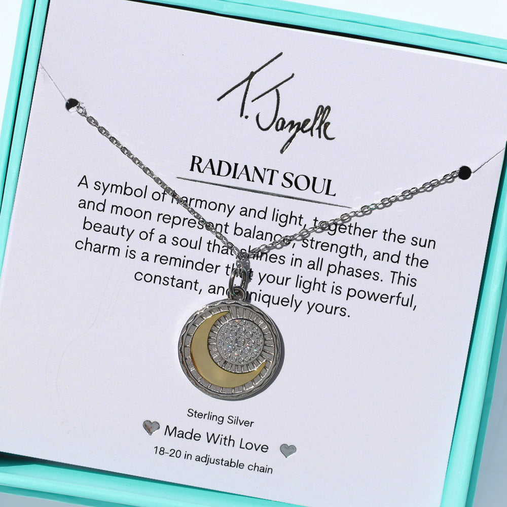 Radiant Soul Sterling Silver Charm Necklace