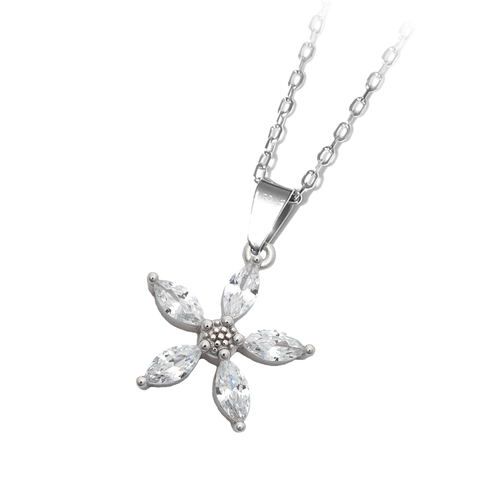 Renewal Silver Charm Necklace