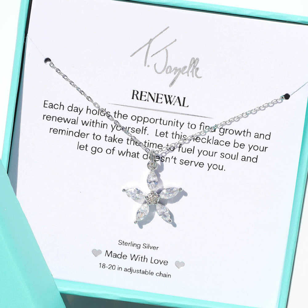 Renewal Silver Charm Necklace