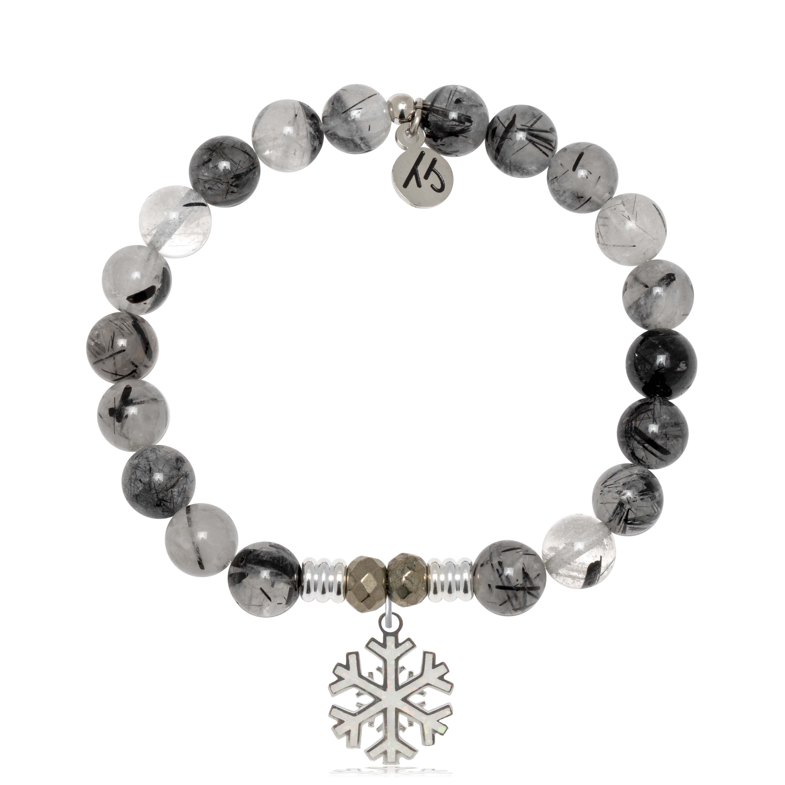 Hammered Snowflake Drawstring Bracelet in Sterling Silver *Limited Edition*  - House of Alyssa Smith