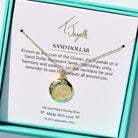 Sand Dollar CZ Gold Charm Necklace