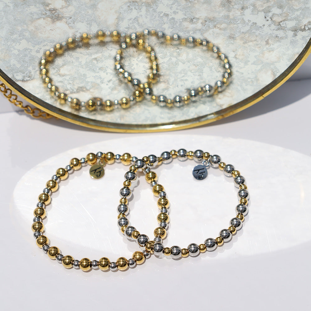 Serenity Collection- Stainless Steel Gemstone Bracelet
