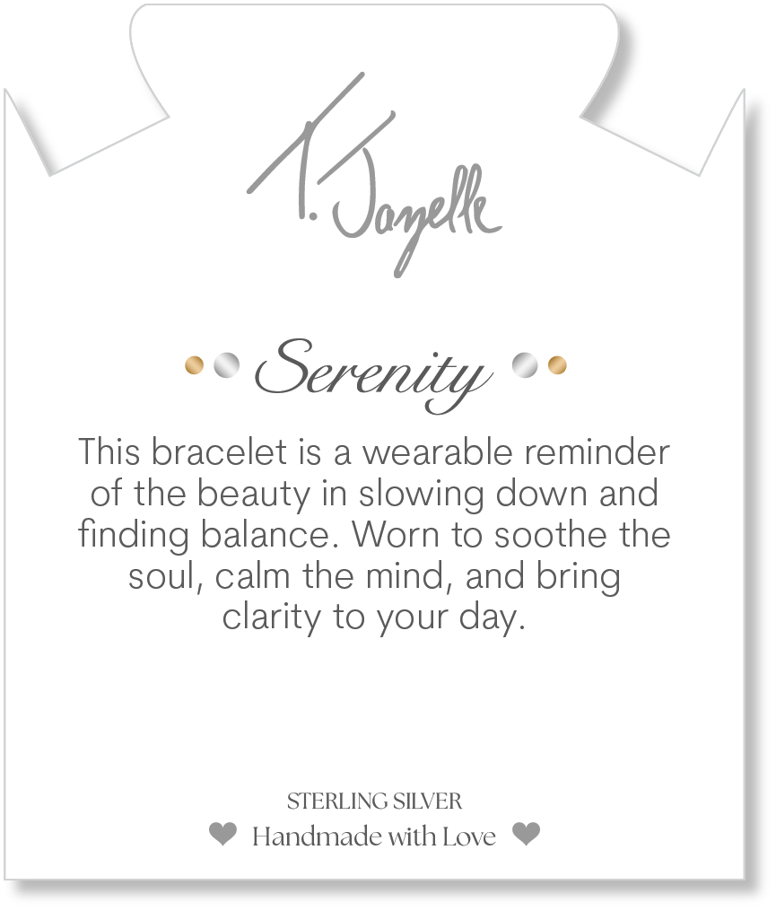 Serenity Collection- Stainless Steel Gemstone Bracelet