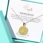 Serenity Prayer Gold Charm Necklace