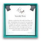 Serenity Wave Charm with Kunzite Gemstone Bracelet