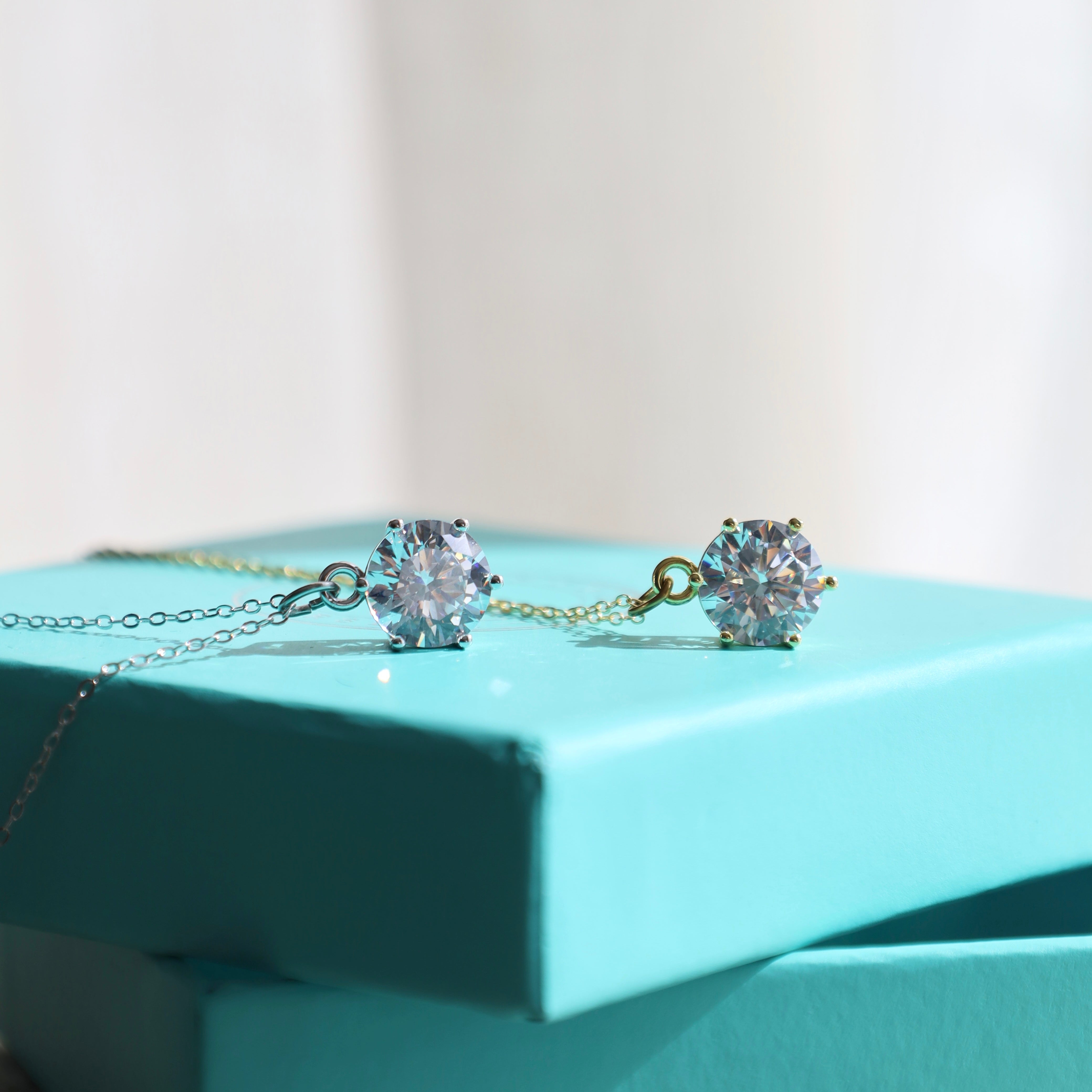 Shine Like A Diamond Gold Charm Necklace