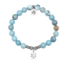 Shine Like a Diamond with Larimar Jasper Gemstone Bracelet