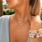 Silver Coin Of The Ocean Charm Necklace