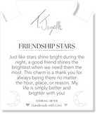 Silver Dipped Sky Blue Agate Gemstone Bracelet with Friendship Stars Sterling Silver Charm