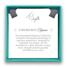 Silver Empowered Elegance Collection- Light Blue White Agate Gemstone Bracelet