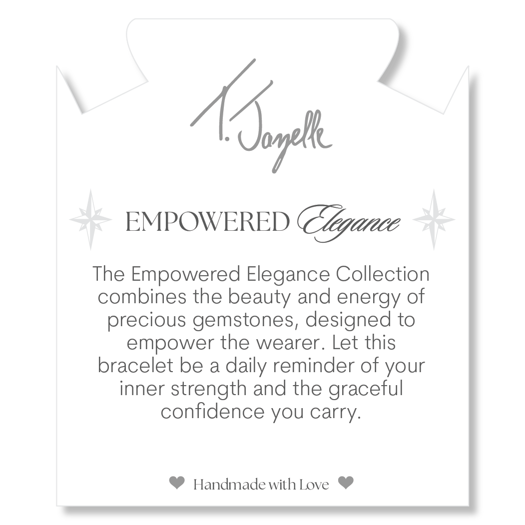 Silver Empowered Elegance Collection- Mountain Jade Gemstone Bracelet