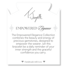 Silver Empowered Elegance Collection- Pearl Gemstone Bracelet