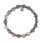 Silver Empowered Elegance Collection- Silver Dipped Moonstone Gemstone Bracelet