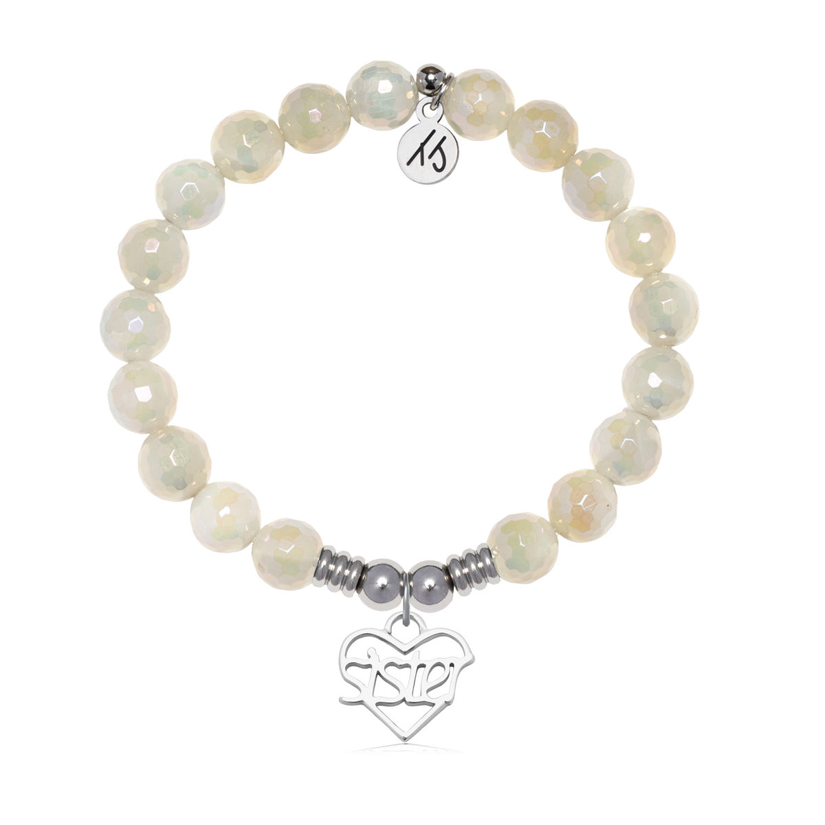 Sister Charm with Moonstone Gemstone Bracelet