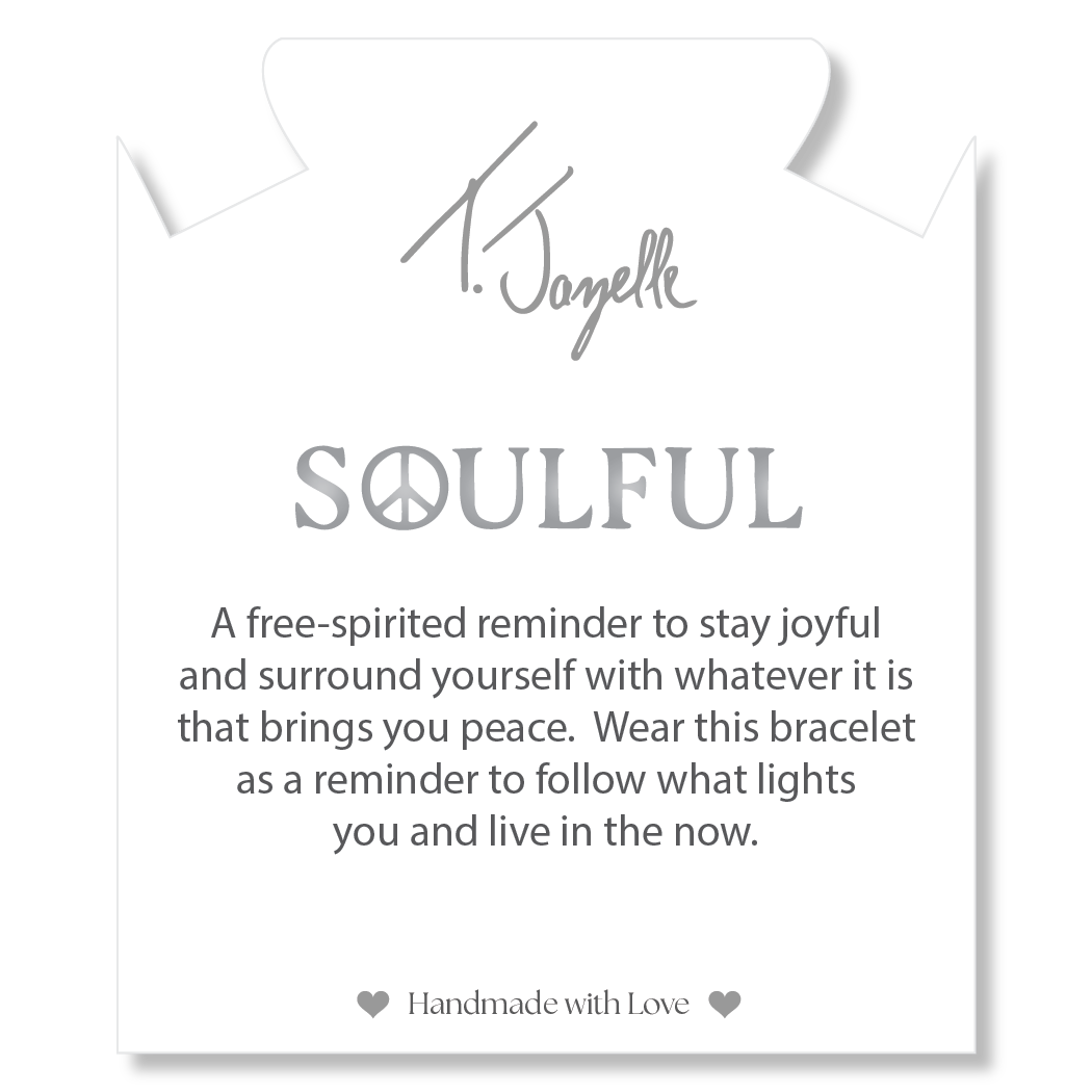 Soulful Collection- Amazonite with Beige Jade Gemstone Bracelet