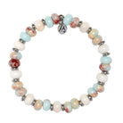 Soulful Collection- Snakeskin Jasper with Beige Jade Gemstone Bracelet