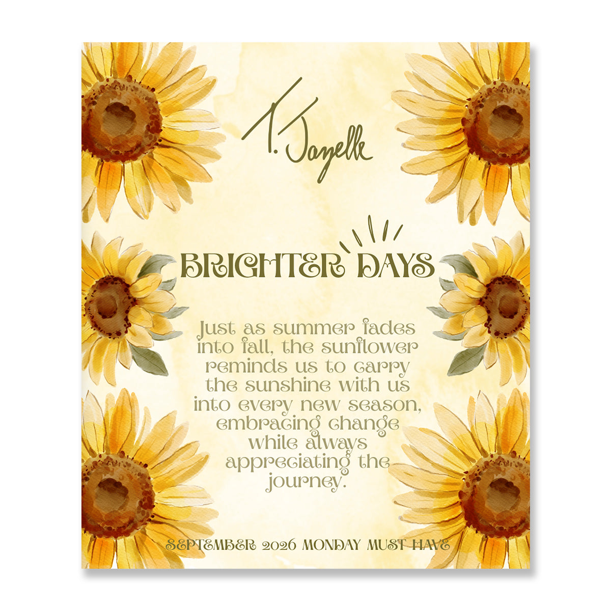 Special September Monday Must Have Brighter Days Limited Edition Bracelet