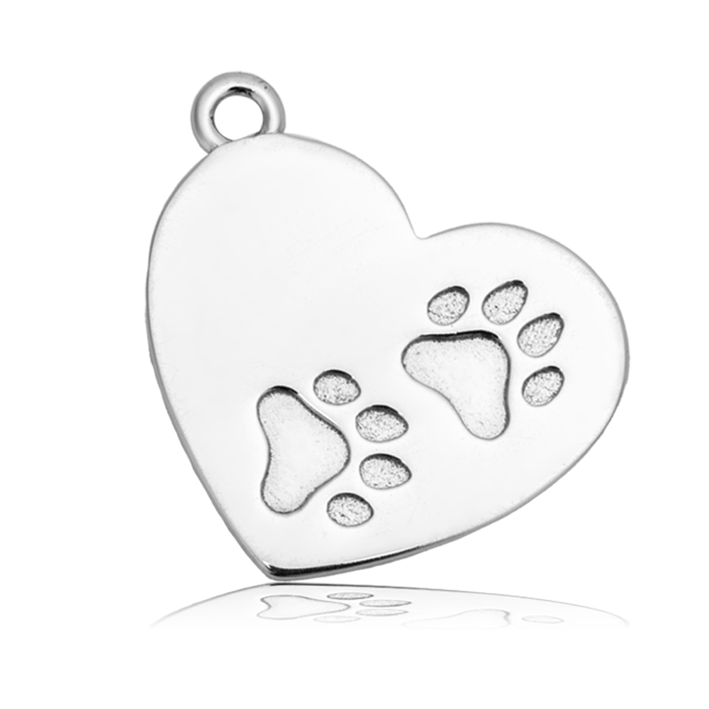 Strawberry Quartz Gemstone Bracelet with Paws of Love Sterling Silver Charm