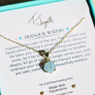 Tranquil Waters Gold Charm Necklace