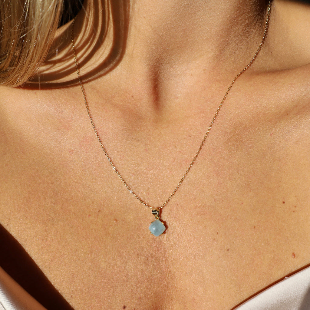 Tranquil Waters Gold Charm Necklace