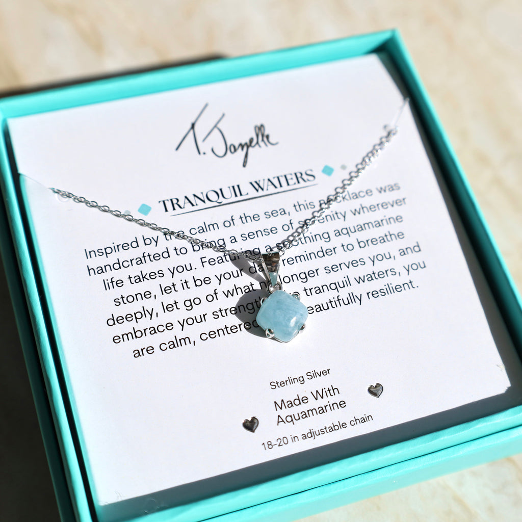 Tranquil Waters Silver Charm Necklace