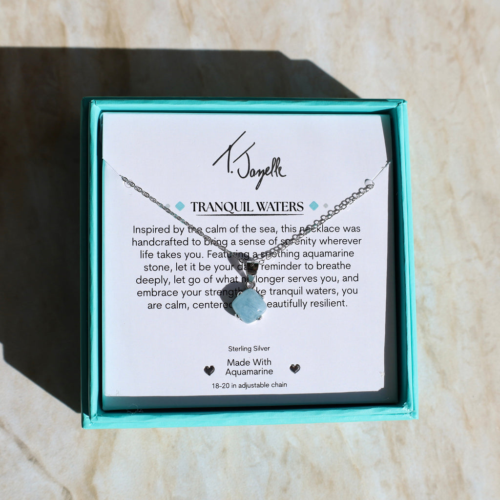 Tranquil Waters Silver Charm Necklace