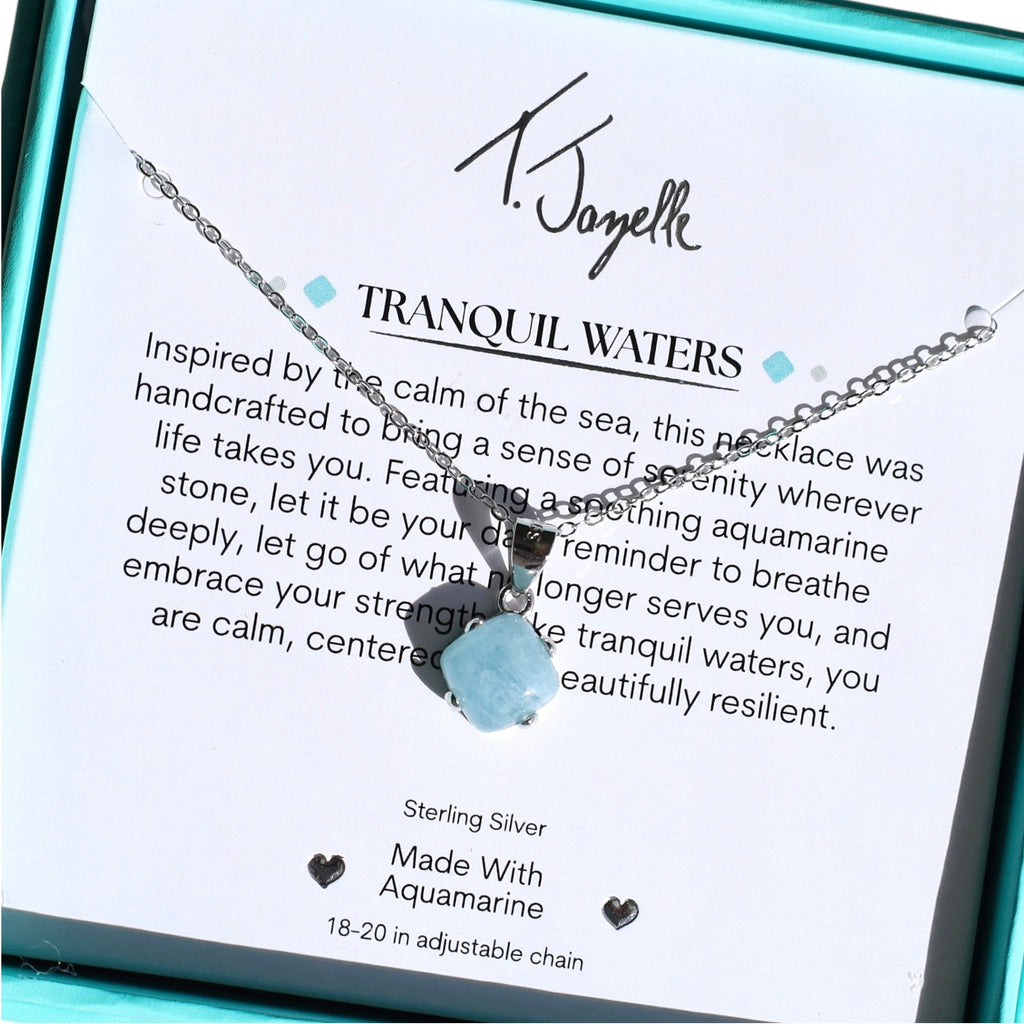 Tranquil Waters Silver Charm Necklace