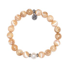 Tranquility Collection- Tan Shell Gemstone Bracelet