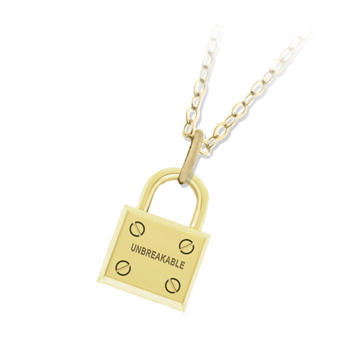 Unbreakable Gold Charm Necklace