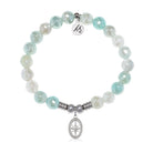 Unstoppable Charm with Aqua Agate Gemstone Bracelet