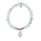 Unstoppable Charm with Blue Aquamarine Jade Gemstone Bracelet