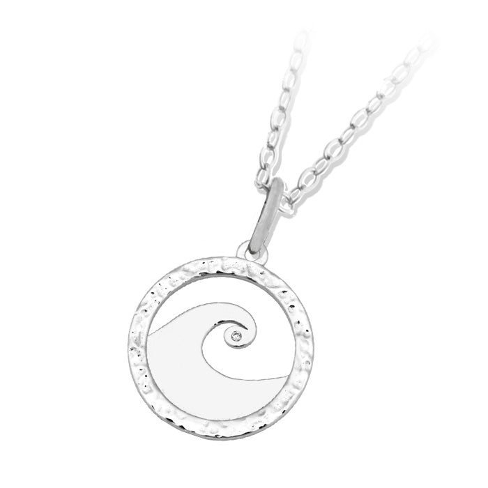 Waves of Strength Charm Necklace