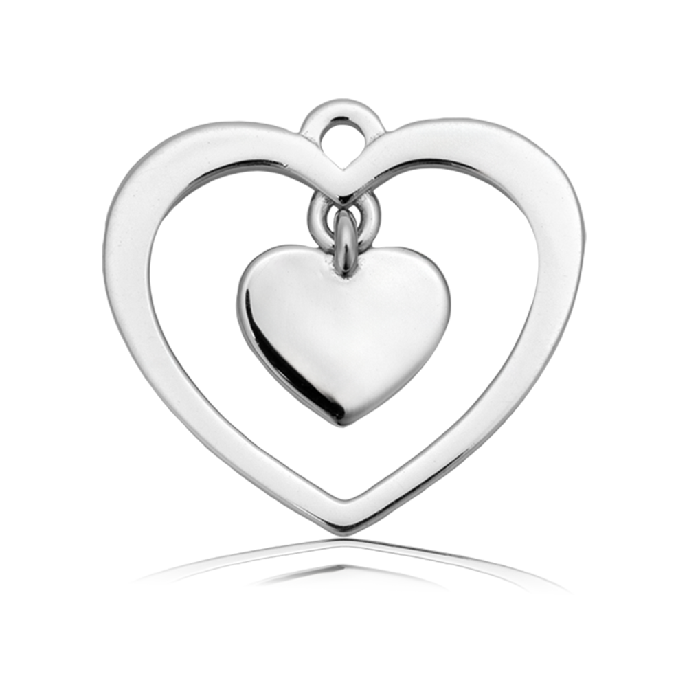 White Cats Eye Gemstone Bracelet with Piece of My Heart Sterling Silver Charm