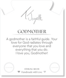 White Natural Agate Gemstone Bracelet with Endless Love Godmother Sterling Silver Charm