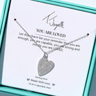 You Are Loved Sterling Silver Charm Necklace