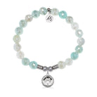 You Get To Charm with Aqua Agate Gemstone Bracelet