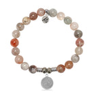 Zodiac Collection: Arusha Agate Gemstone Bracelet with Sagittarius Sterling Silver Charm