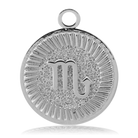 Zodiac Collection: Arusha Agate Gemstone Bracelet with Scorpio Sterling Silver Charm